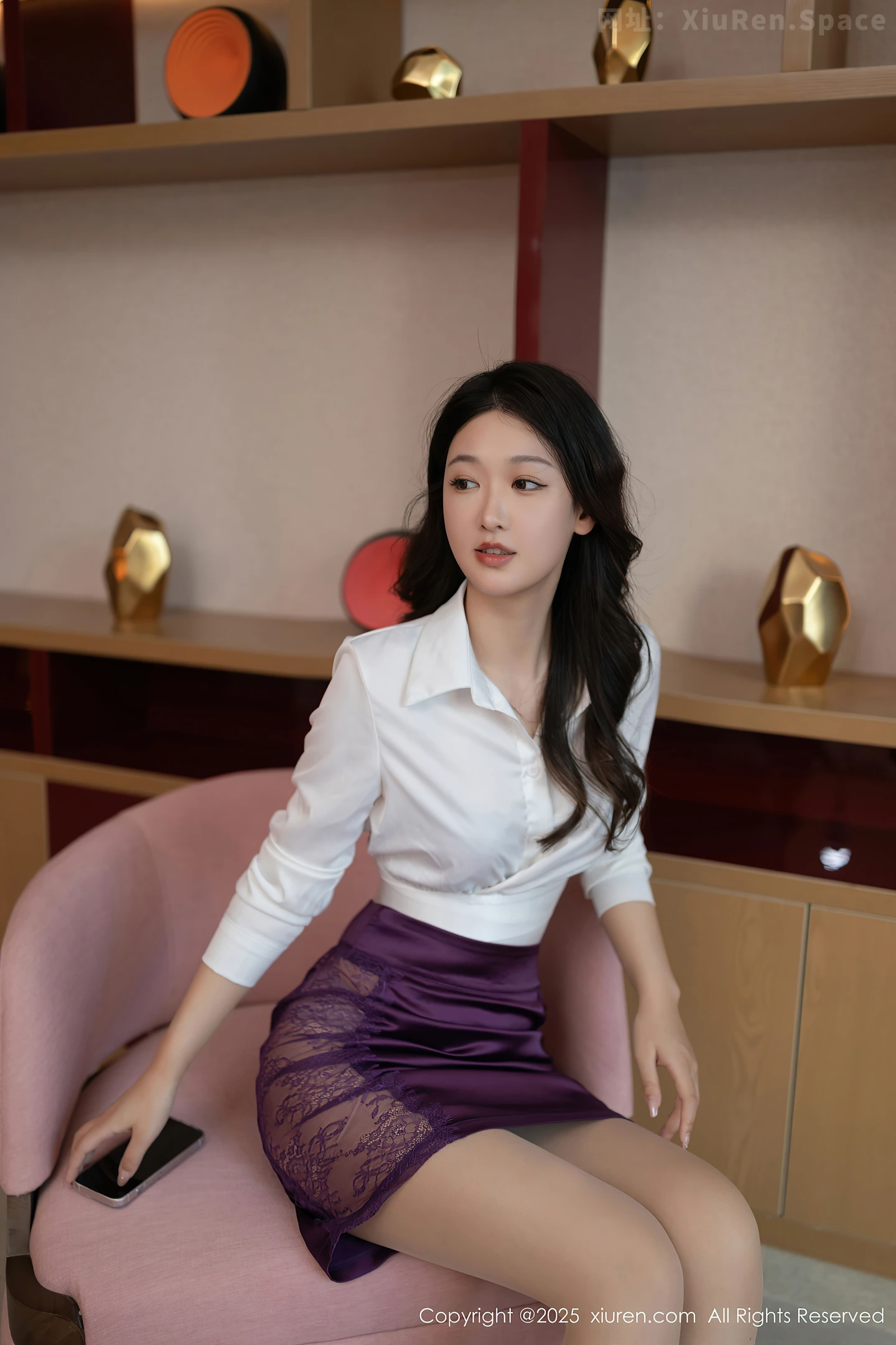 图片[5]-[XiuRen秀人网] VOL.10238 模特唐安琪性感白T配紫色短裙露紫色内衣秀曼妙身姿诱惑写真80P-秀人网官方网站